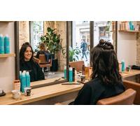 Sesión de peluquería con lavado corte y peinado con tratamiento Olaplex