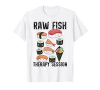 Sesión de Terapia de Pescado Crudo Divertido Amante del Sushi Camiseta