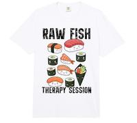 Sesión de Terapia de Pescado Crudo Divertido Amante del Sushi Comfort Colors Adult Heavyweight T-Shirt