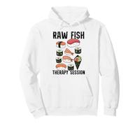 Sesión de Terapia de Pescado Crudo Divertido Amante del Sushi Sudadera con Capucha