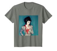 Sesión fotográfica de PJ Harvey para traerte mi Amor Camiseta, Niños, Verde Militar Jaspeado, 10 años