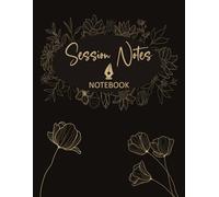 Session notes notebook for Therapist Counselors Coaches and Social worker, Customized Log Book To Record Client Problems, Progress, Plans For Psychotherapists | flower cover design