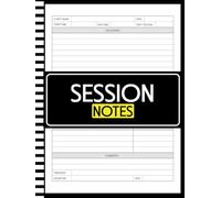 Session Notes Notebook: Professional Therapist Notebook for Tracking Client Sessions, Treatment Plans, Goals, and Progress | Includes Session Tracker for Monitoring Therapy Hours