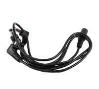 Sessleger Cable de cobre A 3 Vías Cable de topología de alimentación para Guitarra Adaptador separador negro