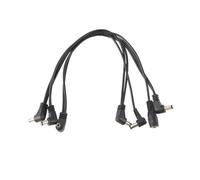 Sessleger Cable de cobre A 6 Vías Cable de topología de alimentación para Guitarra Adaptador separador negro