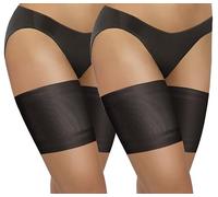 sesto senso 2 pares de bandas elásticas para muslos sexys anti-fricción con 4 tiras de silicona, S