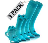 Sesto Senso 3 Pack MIX Calcetines Turquesa Deportivos Coloridos Cortos Media Pantorrilla y Largos de Compresión Hasta la Rodilla Unisex Impermeables35-38 Turkus