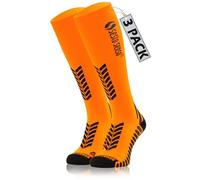 Sesto Senso 3 Pares Calcetines de Compresión Deporte Colores Altos Hombre Mujer 43-47 3 pack Naranja