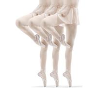 Sesto Senso 3 Pares Medias De Niña 40 Den De Colores Opacos Microfibra Para Niña, Hueso, 128-134