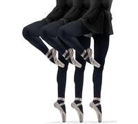 Sesto Senso 3 Pares Medias De Niña 40 Den De Colores Opacos Microfibra Para Niña, Negro, 128-134