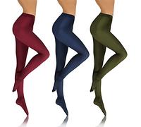 Sesto Senso 3 pares Medias Mujer Opaco 70 Den Microfibra Burdeos Verde oscuro Azul oscuro 2 SET4