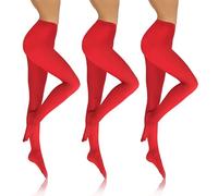 Sesto Senso 3 pares Medias Mujer Opaco 70 Den Microfibra Rojo 3 SET7