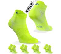 Sesto Senso 4 Pares de Calcetines Amarillo Deportivos Correr Cuartos para Hombre y Mujer Unisex 39-42 Yellow