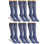 Sesto Senso 6 Pares Calcetines Largos Microfibra Para Mujer 40 DEN 6x1 pack Jeans Azul