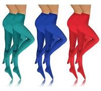 Sesto Senso 6 pares Medias Opacas 40 DEN Microfibra Colores Ropa Mujer Menta Azul Rojo 4 L SET 5