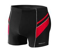 Sesto Senso Bañador de Natación Hombre Shorts Traje de Baño (tamaños de M a 4XL) Pantalones de Natación Trajes Playa Aquashorts BD 357 (M, Black)
