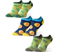 Sesto Senso Calcetines Cortos Divertidos Hombre Mujer 3 Pares Algodón Funny Socks Dólar Bitcoin BTC Moneda 35-38 3 Dinero