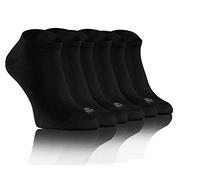 Sesto Senso Calcetines de Bambu Sneakers Cortos Mujer Hombre 3 Pares Pack 44-46 Negro