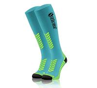 Sesto Senso Calcetines de Compresión Deporte Colores Altos Hombre Mujer 43-47 Turquesa