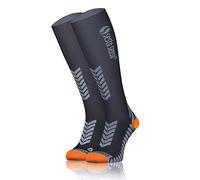 Sesto Senso Calcetines de Compresión Deporte Colores Altos Hombre Mujer Gris 43-47 Grafito