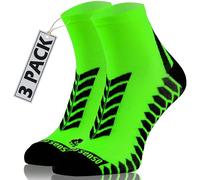 Sesto Senso Calcetines Deporte Colores Cortos Hombre Mujer 3 Pares 35-38 Verde