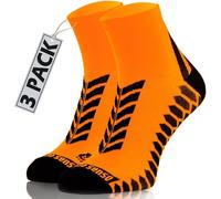 Sesto Senso Calcetines Deporte Colores Cortos Hombre Mujer 3 Pares 39-42 Naranja