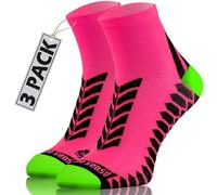 Sesto Senso Calcetines Deporte Colores Cortos Hombre Mujer 3 Pares 39-42 Rosa