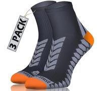 Sesto Senso Calcetines Deporte Colores Cortos Hombre Mujer 3 Pares 43-47 Graphit Gris