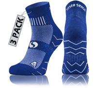 Sesto Senso Calcetines Deporte Colores Mujer Hombre Algodón 3 Pares 43-47 Blue