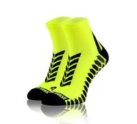 sesto senso Calcetines deportivos para hombre y mujer, 1 par de calcetines deportivos coloridos para correr, amarillo, 43-47