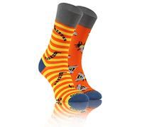 Sesto Senso Calcetines Divertidos Algodón Mujer Hombre Locos Coloridos Funny Socks insecto raya 43-46 abeja