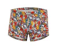 Sesto Senso Calzoncillos Mini Bóxer de Hombre Ajustados Alegres Motivos de Humor Divertidos Estampados Perros 3XL