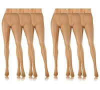 Sesto Senso Collant Trasparenti Donna 20 Denari Effecto Tutto Nudo Sottile Estivi Invisibili Liscio 6Pack 4 Vision