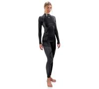 Sesto Senso® Conjunto Térmico Mujer Ropa Interior Térmica de Manga Larga Camisa y Calzoncillos Largos Pantalones Leggins Termo Activo Set (M, Gris)