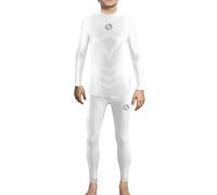 Sesto Senso Conjunto Termico para Niño Ropa Interior Funcional Camiseta de Manga Larga Leggins Capa Base 4XS/3XS Blanco White
