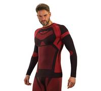 Sesto Senso Hombre Termico Ropa Interior Funcional Camiseta de Manga Larga Capa Base M Rojo
