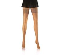 Sesto Senso Medias Rejilla Autoadhesivas Encaje Lencería Sexy Mujer 3/4 M/L Antylope Beige Carne