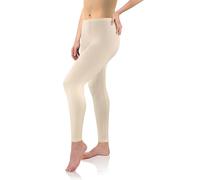 Sesto Senso Mujer Polainas Largas Viscosa Colorido Pantalones Niñas Deportivos Yoga XL Beige