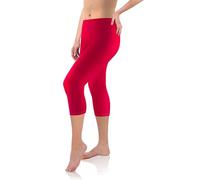 Sesto Senso Mujer Polainas Longitud 3/4 Viscosa Colorido Leggings Niñas Deportivos Yoga XXL Rojo