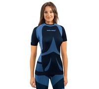 Sesto Senso Mujer Termico Ropa Interior Funcional Camiseta de Manga Corta Capa Base XL Azul