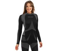 Sesto Senso Mujer Termico Ropa Interior Funcional Camiseta de Manga Larga Capa Base S Gris