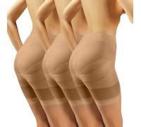 Sesto Senso Pantalon Moldeador Cintura Alta Mujer 1-3 Piezas Braguita Reductora Pack de 3 3 Beige