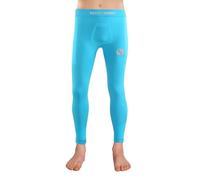 Sesto Senso Pantalones Largos Niño Deportivo Coloridos de Compresión para Correr 2XS/XS Azul Claro Blue