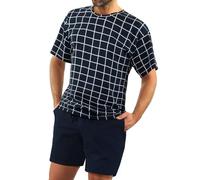 Sesto Senso Pijama Hombre Corto Algodon Verano Manga Corta Pantalon Corto 4XL 2485-02