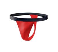 Sesto Senso Tanga Hombre Sexy Algodón 1-4 Pack String Slip S Rojo