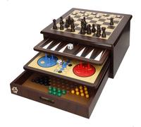Set 10 juegos de mesa con caja organizadora madera CB Games