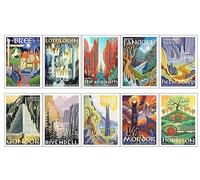 DKORARTE Set 10 Láminas A4 Decorativas Pared para Cuadros Decoración Salón Modernos, Dormitorios, Habitación, SIN Marco, Series y Películas El señor de los Anillos, El Hobbit, (29,7 x 21 cm)