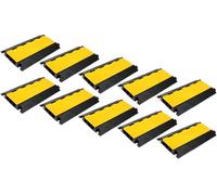 Set 10x Pronomic Protector 3-90L Puente para Cable 3-cámaras