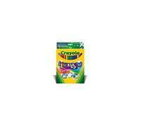 CRAYOLA - 12 Rotuladores Súper Lavables, Punta Fina, 12 Colores Brillantes, para la Escuela y el Ocio, 58-6671