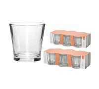 Set 12 Vasos Transparente De Agua Vino Cerveza 28 CL Vidrio De Mesa Vidrio